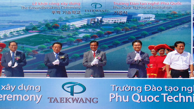 Khởi công xây Trường Đào tạo Nghề Taekwang Phú Quốc